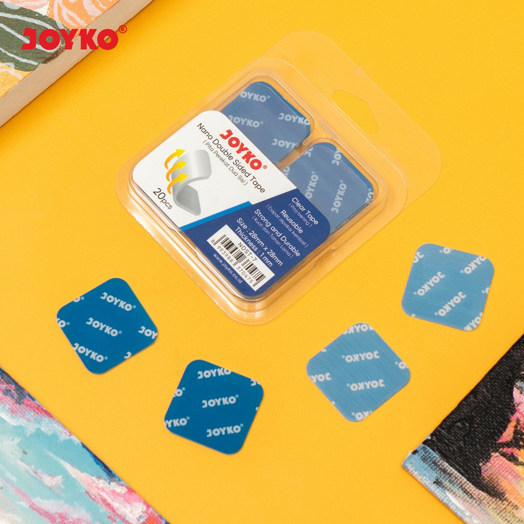 

Joyko Nano Tape Double Sided / Solatip Nano Tahan Air Bening NDST-7