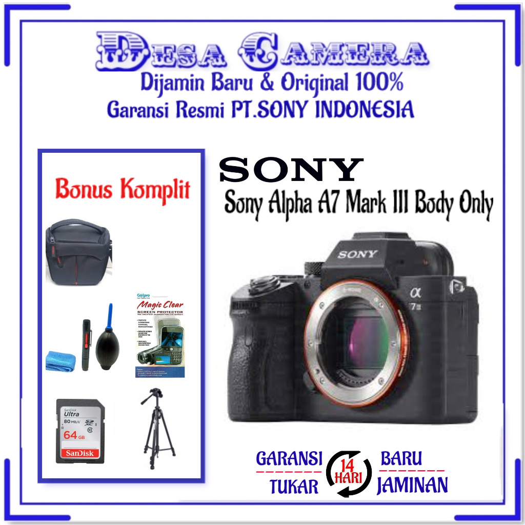 Sony Alpha A7 Mark III Body Only -Sony A7 III Body Only