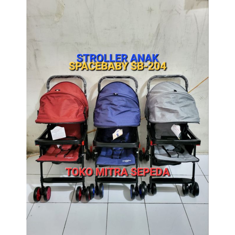 Kereta Dorong Bayi Spacebaby SB-204 SB 204 Stroller Bayi Space Baby SB204