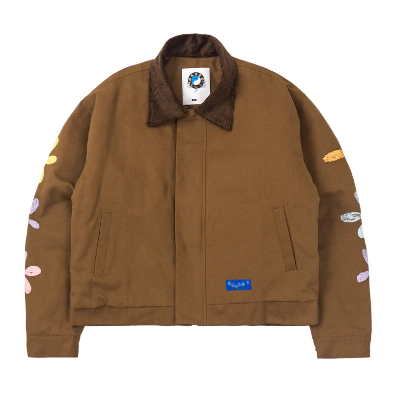 BASED CLUB MARIPOSA BROWN WASHED WORK JACKET