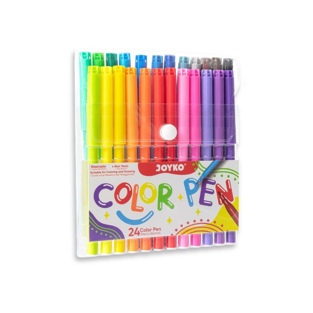 

(SET) PULPEN PENA WARNA / COLOR PEN 24 WARNA - JOYKO CLP-60-24
