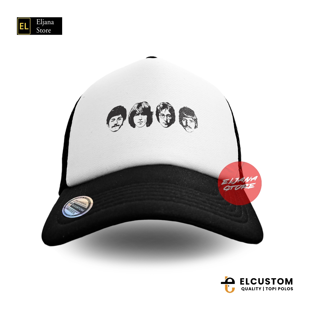 Topi The Beatles Hitam / Topi Band / The Beatles Hitam / Topi Jaring Distro / Topi Premium / Topi Sa