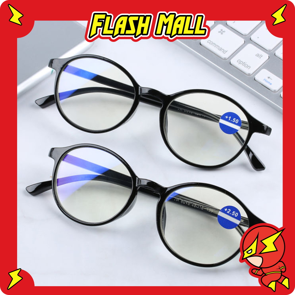 FLASHmall Kacamata Lensa Minus Kacamata Baca Minus Ukuran 0.5 sampai 4.00 Unisex Pria Wanita Kaca Ma