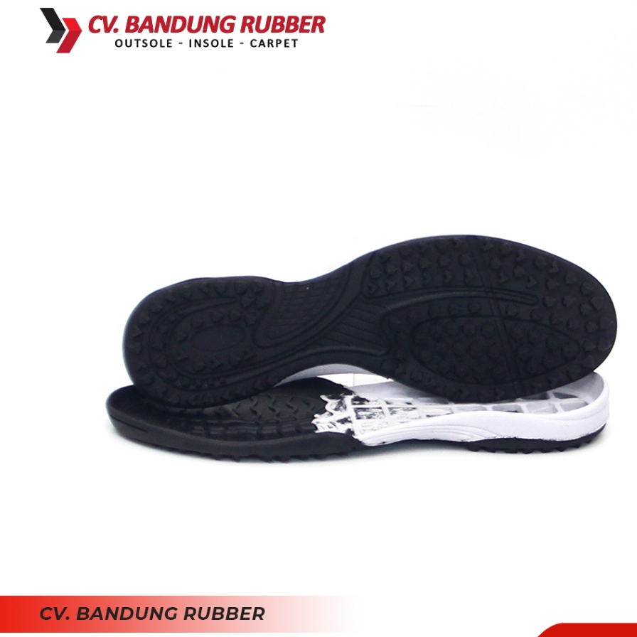 Outsole TPR CR 9 Putih Hitam Untul Sepatu Olahraga Badminton Sol Bola Sol Olahraga Sol Sport  Sol Se