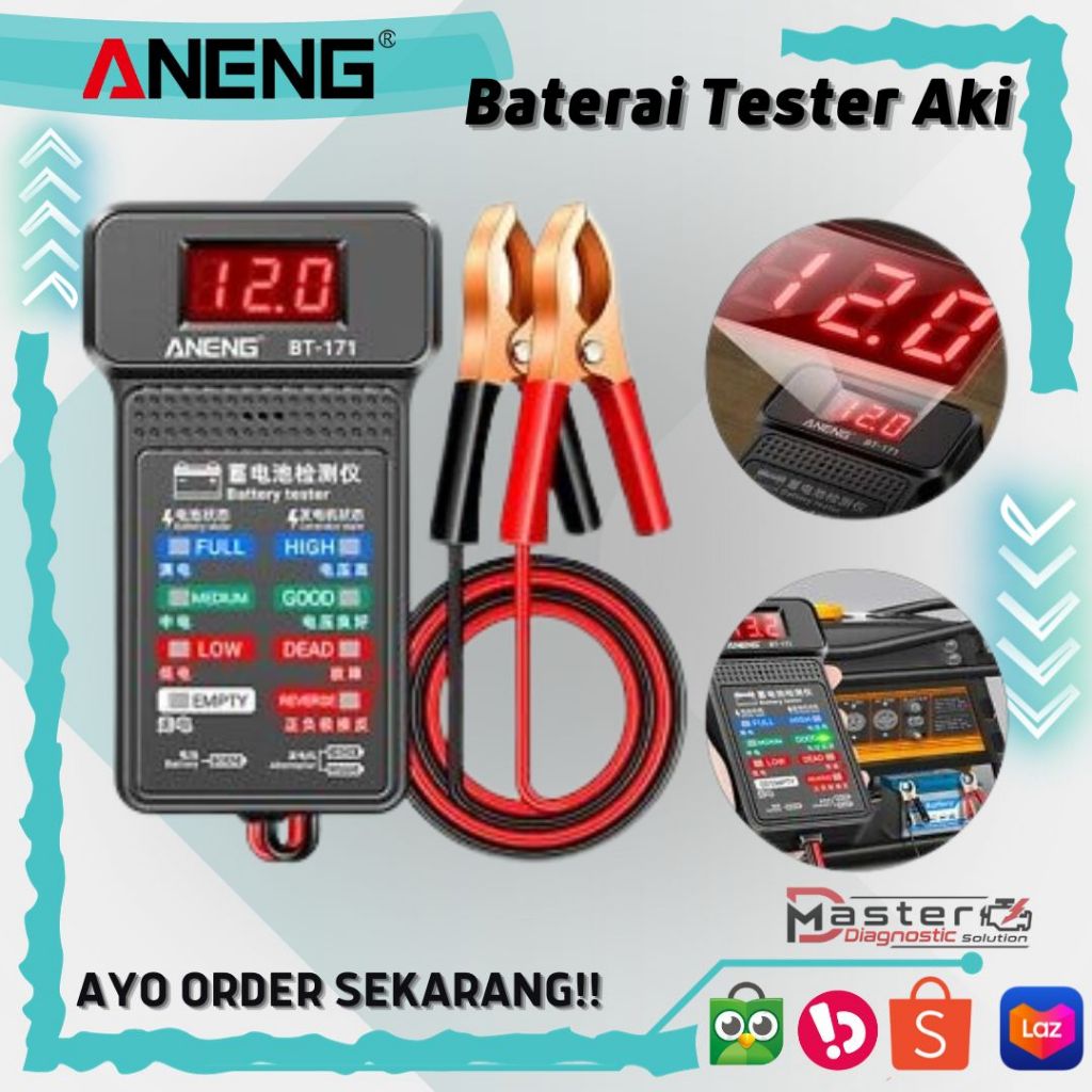 Baterai Tester Aneng BT-171, Alat Untuk Pengecekan Kondisi Aki