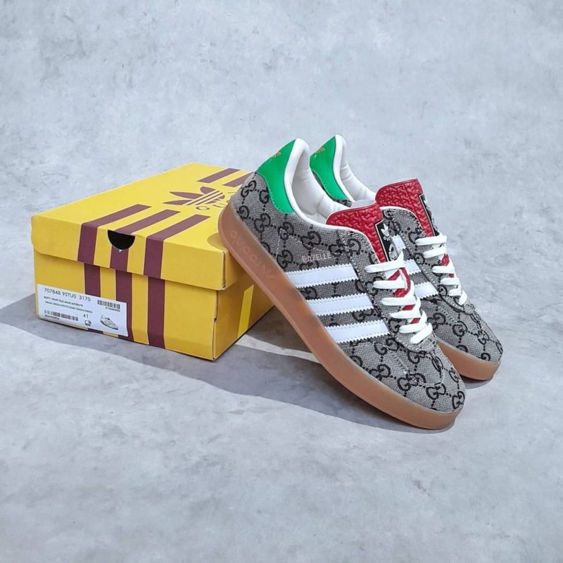 ADIDAS GAZELLE GUCCI BEIGE GG MONOGRAM