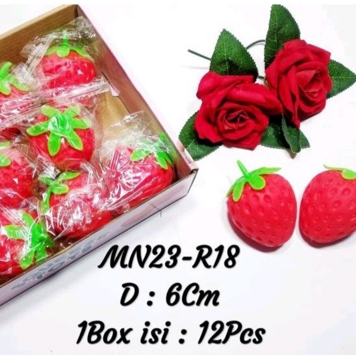 Promo Mainan Squishy Strawberry/Fidget Toys Squishy Strawberry