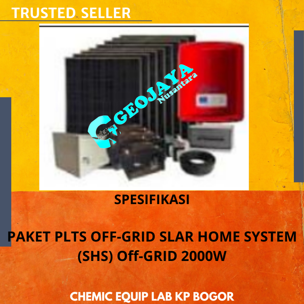 PAKET PLTS OFF-GRID SLAR HOME SYSTEM (SHS) Off-GRID 2000W