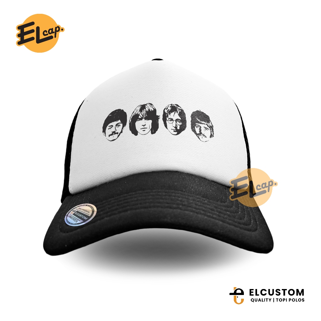 Topi The Beatles Hitam / Topi Band / The Beatles Hitam / Topi Jaring Distro / Topi Premium / Topi Sa