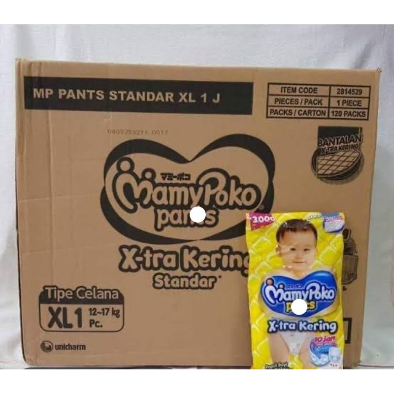 MamyPoko Pants Renceng 1 Dus isi 120 Pcs