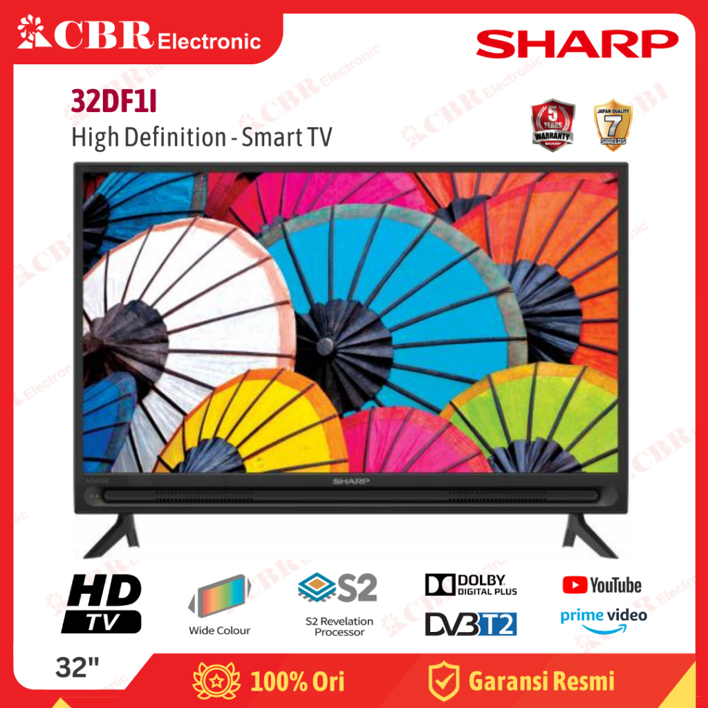 TV SHARP 32 Inch LED 32DF1I (HD-Smart TV)