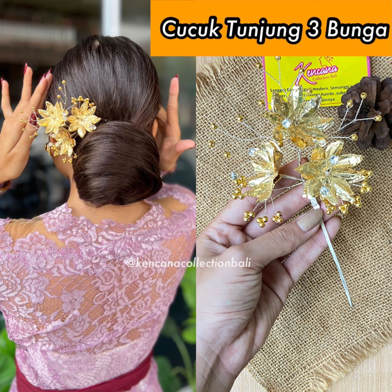 Cucuk Tunjung 3 Bunga / cucuk bunga mas bali