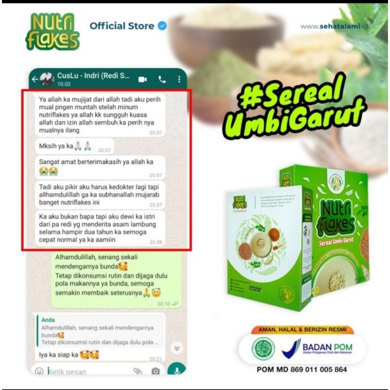 

Nutrifakes Original Sereal Diet Atasi Asam Lambung