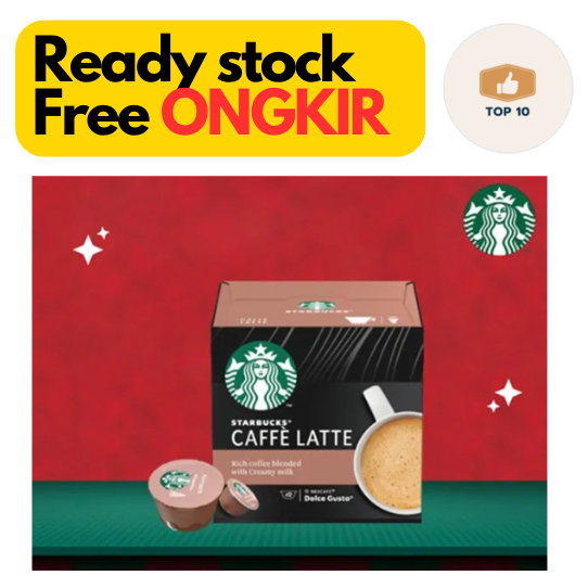 

Starbucks Caffe Latte by Nescafe Dolce Gusto Coffee Capsules / KOPI KAPSUL CAFFE LATTE