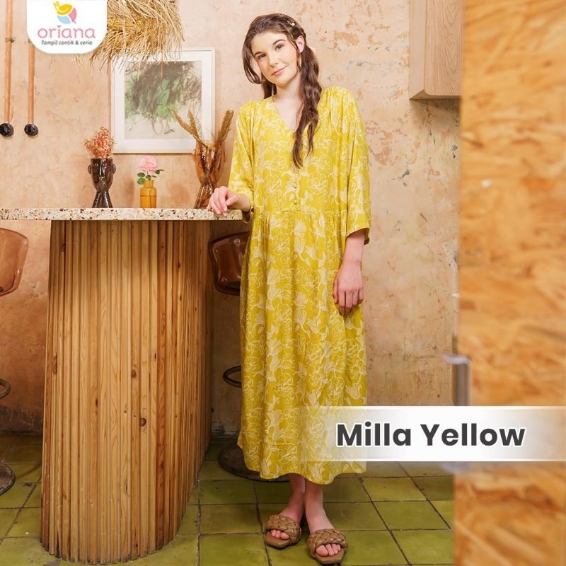 Daster Midi Oriana Homewear Ori Milla Series