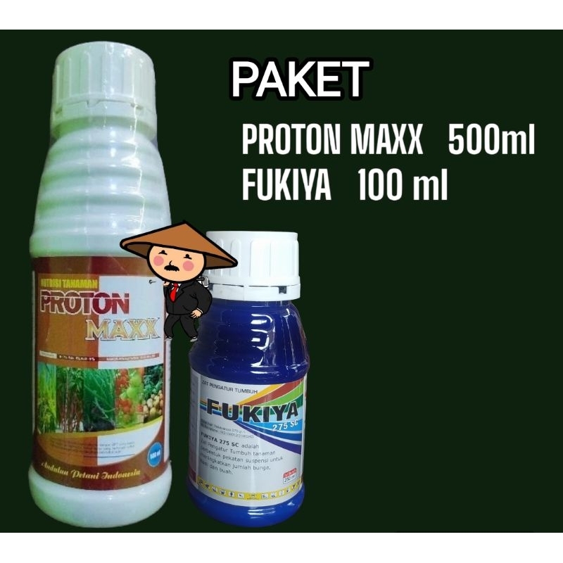 FUKIYA 100 ml + PROTON MAXX 500 ml - paket nutrisi tanaman