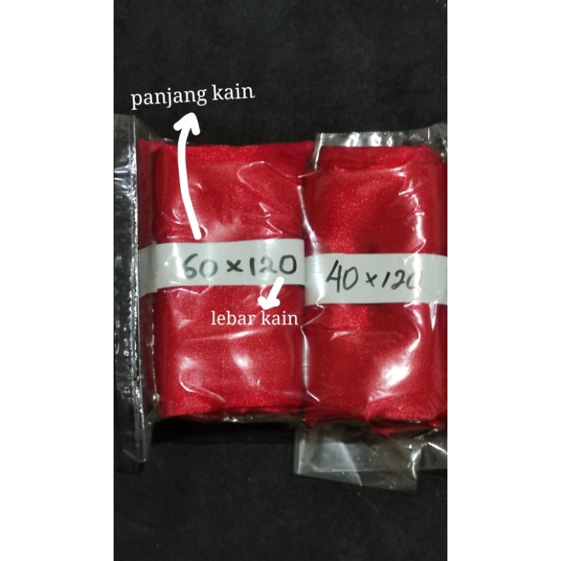kain satin perca ukuran tertentu jual per bungkus