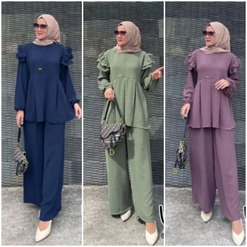 ONE SET CRINKLE AIRFLOW|| SETELAN CRINKLE AIRFLOW|| ATASAN CRINKLE AIRFLOW