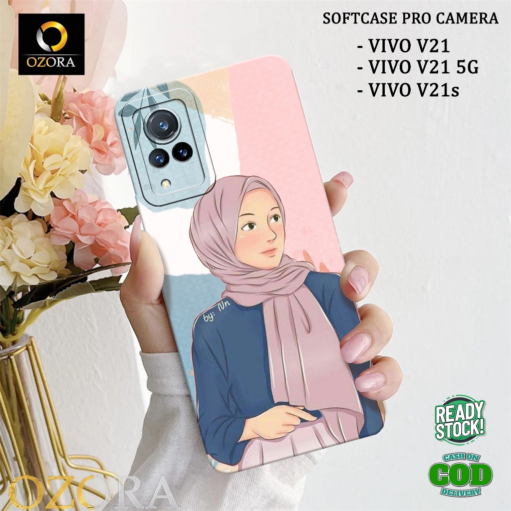 OZORA - Case VIVO V21 / V21 5G / V21s Terbaru - Fashion Case HIJAB - Casing Hp VIVO V21 / V21 5G / V