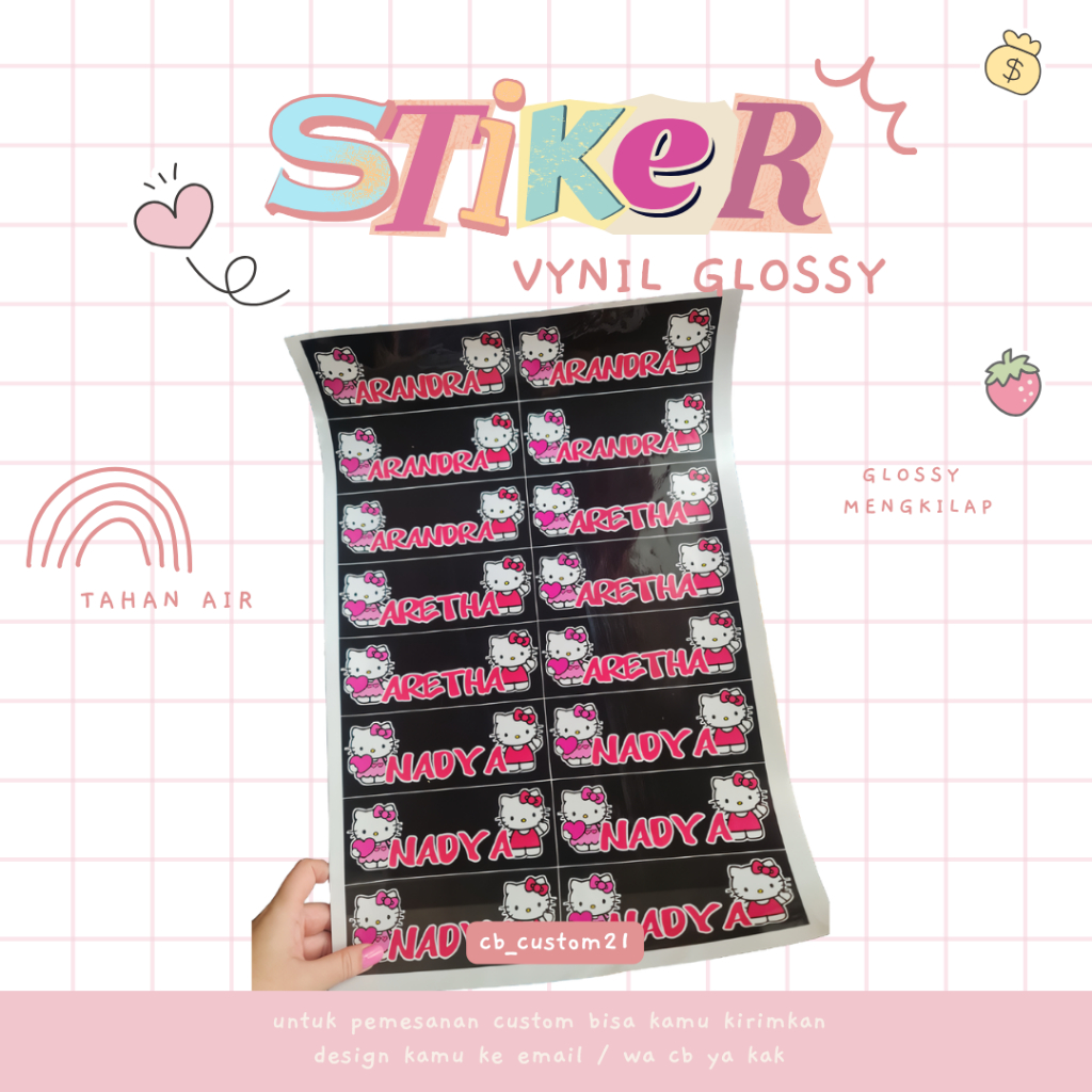 

Stiker Vynil Tahan Air ( Sehari Jadi )