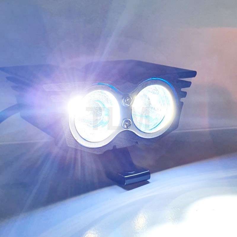 LAMPU TEMBAK SOROT LED CREE OWL 2 MATA BURUNG HANTU LAMPU DEPAN MOTOR OWL 2 LED LAMPU TEMBAK SOROT O