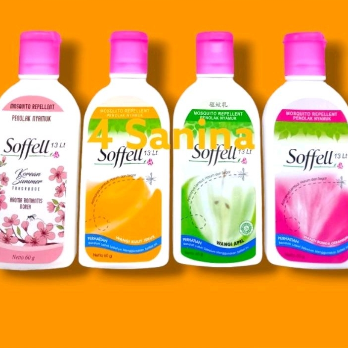 SOFFEL KOREAN SUMMER 60GR / SOFFEL WANGI BUNGA / SOFFEL WANGI KULIT JERUK / SOFFEL ANTI NYAMUK.