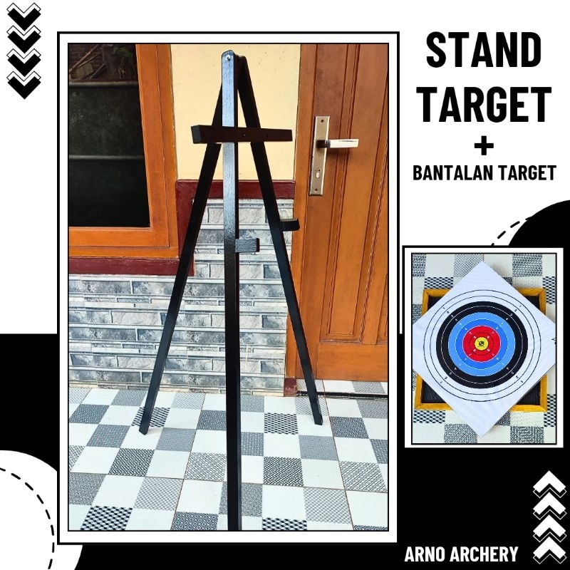 Paket Stand dan Bantalan Target Panah