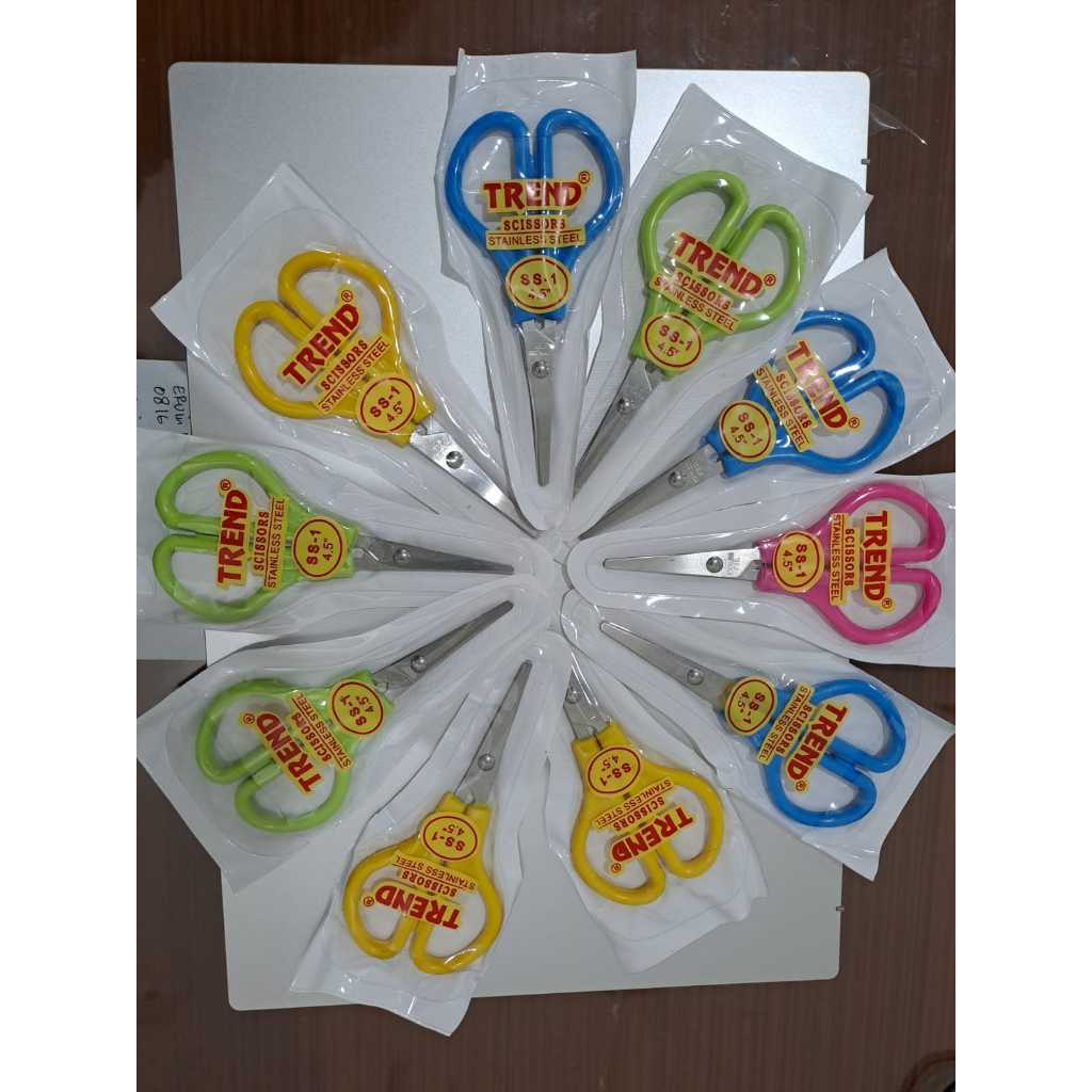 

Gunting kecil Gunting kertas tumpul Trend ss-1 4,5"gunting murah satuan gunting anak serbaguna