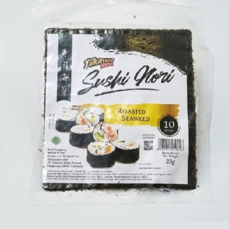 

Tokinori Sushi Nori 10 Sheets / Sushi Nori / Rumput Laut lembaran