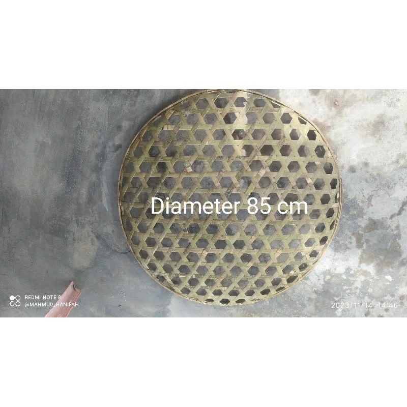 ALAS KANDANG AYAM Diameter 85 Cm ANCAK KURUNGAN AYAM ANYAMAN BAMBU KULIT 100% Asli Awet Ancak Silang
