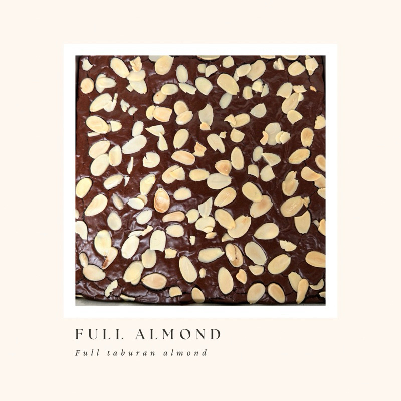 

Brownies Full Topping Almond