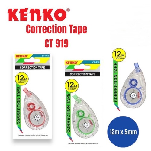 

Correction Tape Kenko CT-919 12m / Stipo Kertas