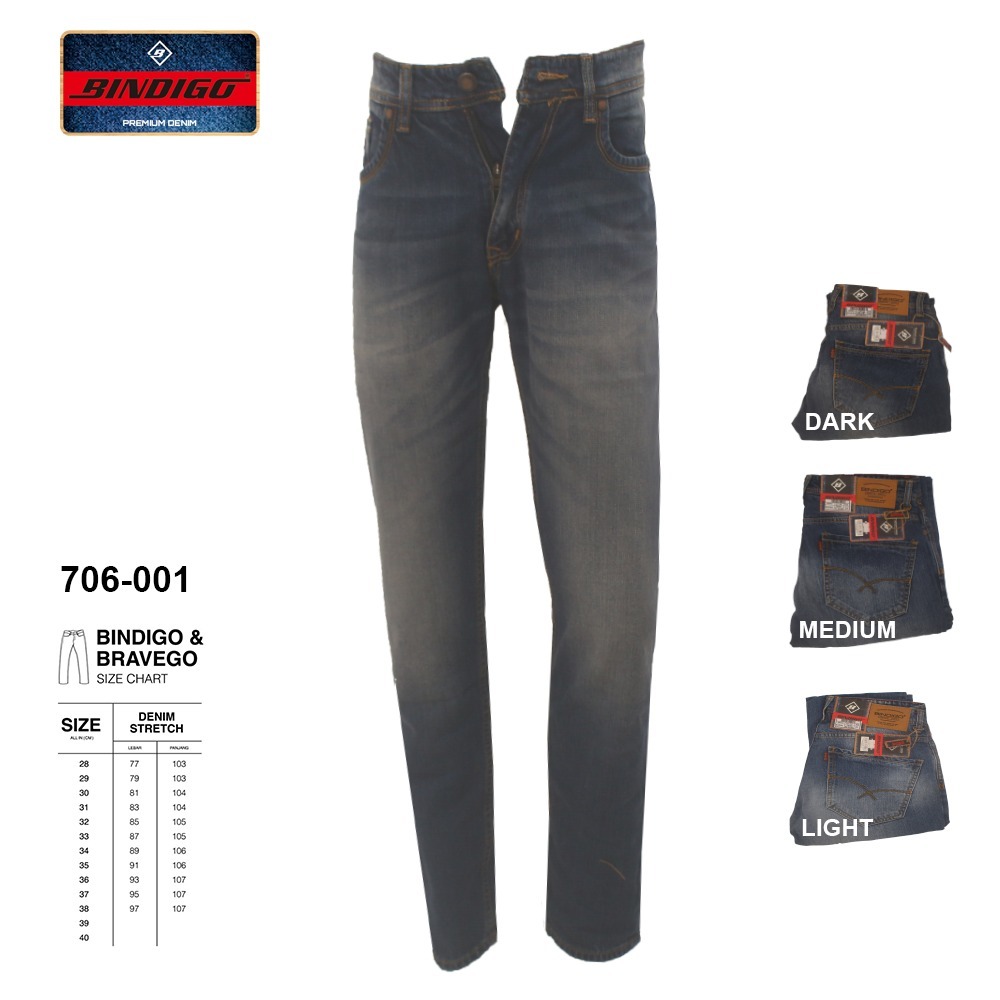 Bindigo Denim Pant - 706 001 - Celana Panjang Jeans Pria