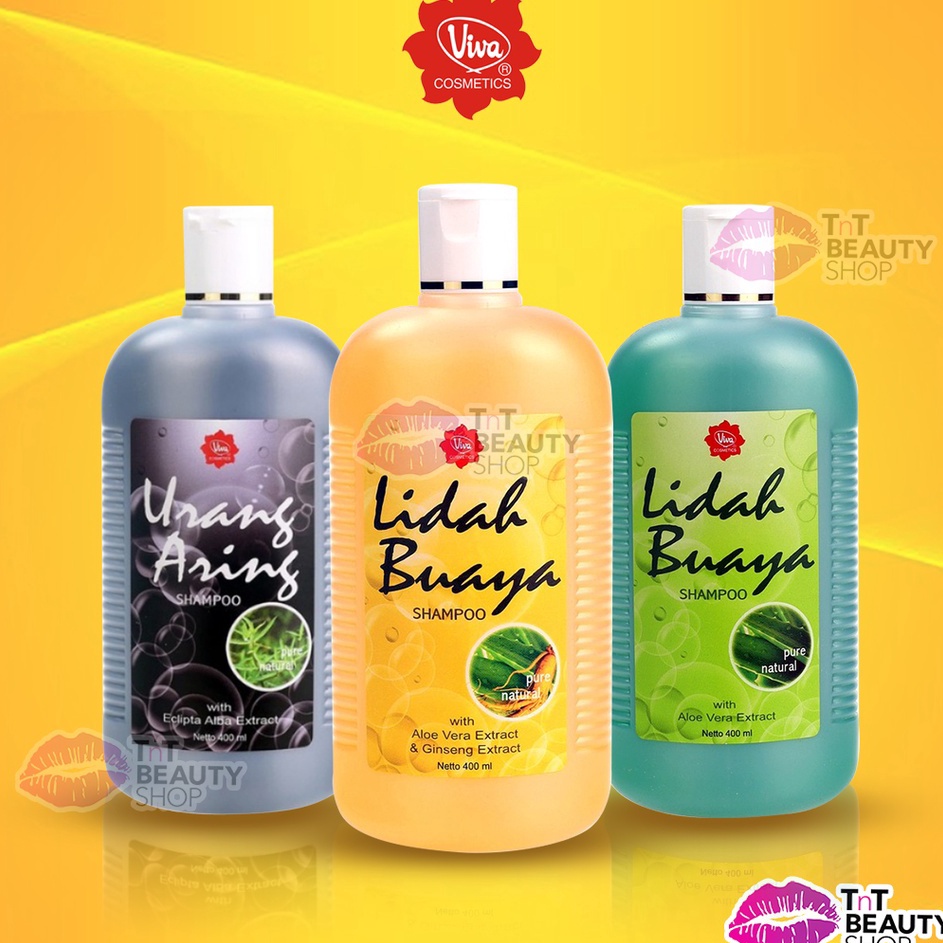 Viva Shampoo Lidah Buaya Extract Ginseng  400ml | Shampoo Lidah Buaya