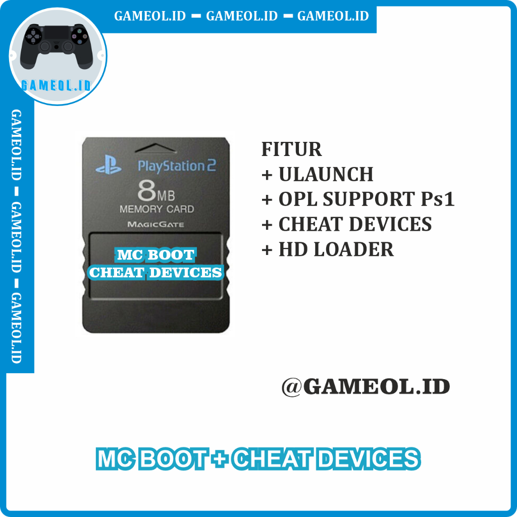 Memory Free Mc Boot PS2 + Cheat Devices + HDD Internal