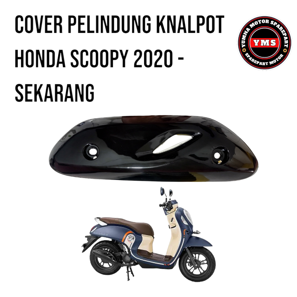 Cover knalpot honda scoopy prestige 2020 cover knalpot scoopy 2021 tameng kenalpot scoopy new hitam