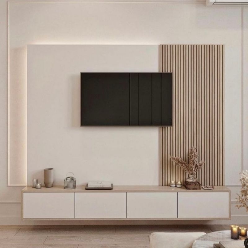 BACKDROP TV | WALL BACKDROP | LEMARI TV