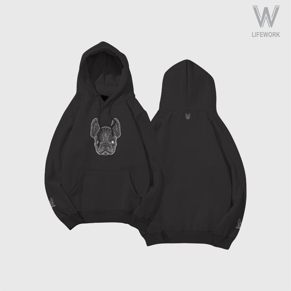 LIFEWORK Sweater Hoodie Distro. Atasan Pria Hoodie Jumper. Hoodie Sweater distro Tebal. Hoodie Distr