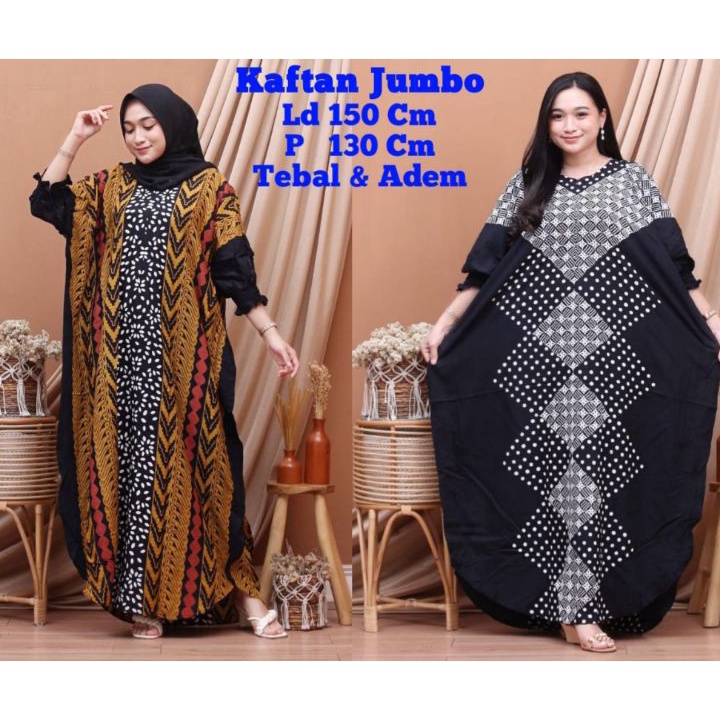 Restock Grosir Kaftan / Kaftan Super Jumbo LD 150cm Busui Sletting Depan / Kaftan / Gamis Kaftan / D