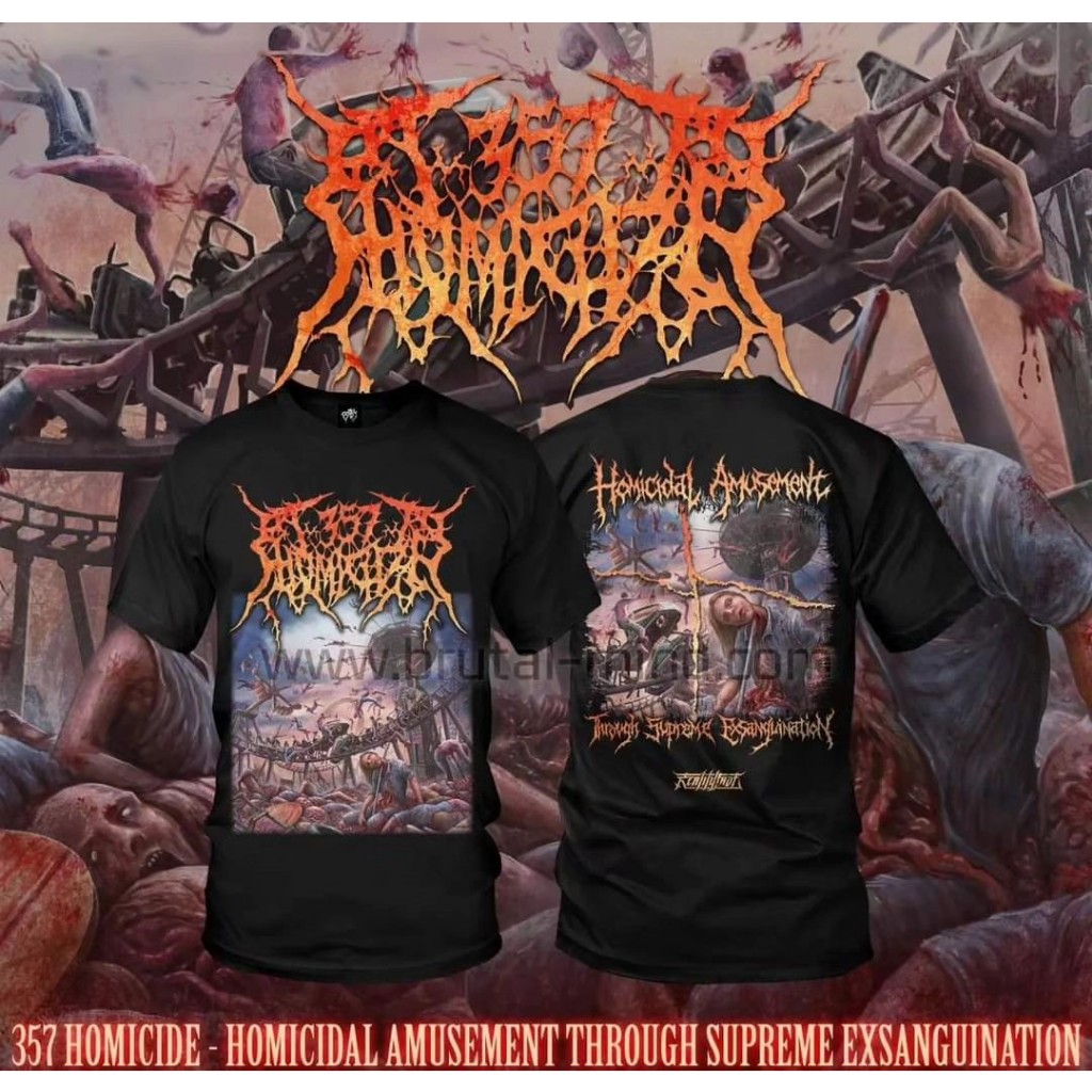 ORIGINAL TSHIRT 357 HOMICIDE - Homicidal Amusement Through Supreme Exsanguination