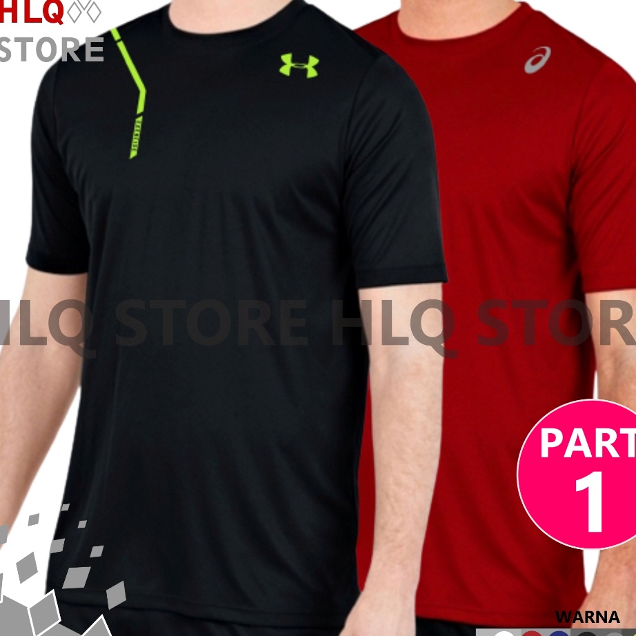 ✱Paling Laris✱ Kaos Olahraga Pria Wanita Dry Fit All Size Fit XL Atasan Pakaian Baju Drifit Dryfit J