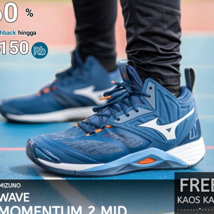 ✤Diskon✤ Bisa Bayar Di Rumah / Cod Sepatu Voli Mizuno Wave Lightning Z 6 Mid / Sepatu wlz 6 super pr