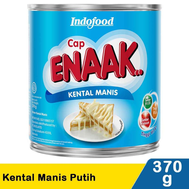 

SUSU KENTAL MANIS PUTIH KALENG CAP ENAK 370GR/SUSU KENTAL MANIS COKLAT CAP ENAK 370GR