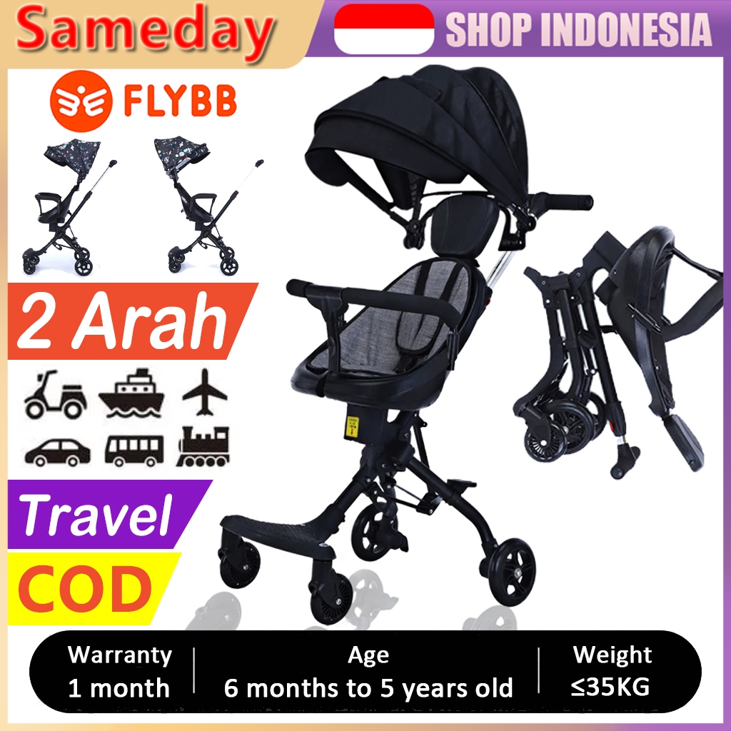 FLYBB Magic Stroller Baby 2way Budak Stroler Lipat