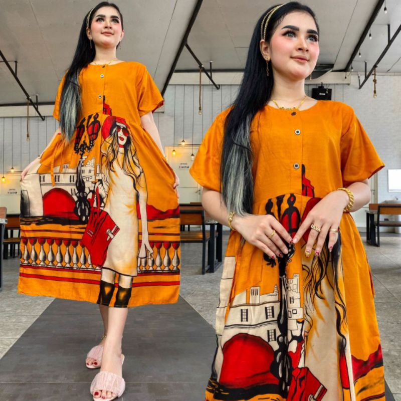 Daster Chibi Motif Gaul/Daster Chibi rayon/Daster Jumbo Murah