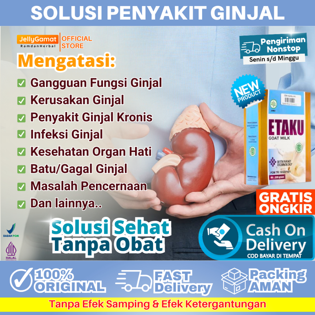 

Susu Untuk Ginjal Gangguan Ginjal Dialisis Fungsi Ginjal Pasien Penyakit Ginjal Gagal Ginjal Kerusakan Ginjal Kronis Kronik Susu Kambing Etaku Goat Milk Ori
