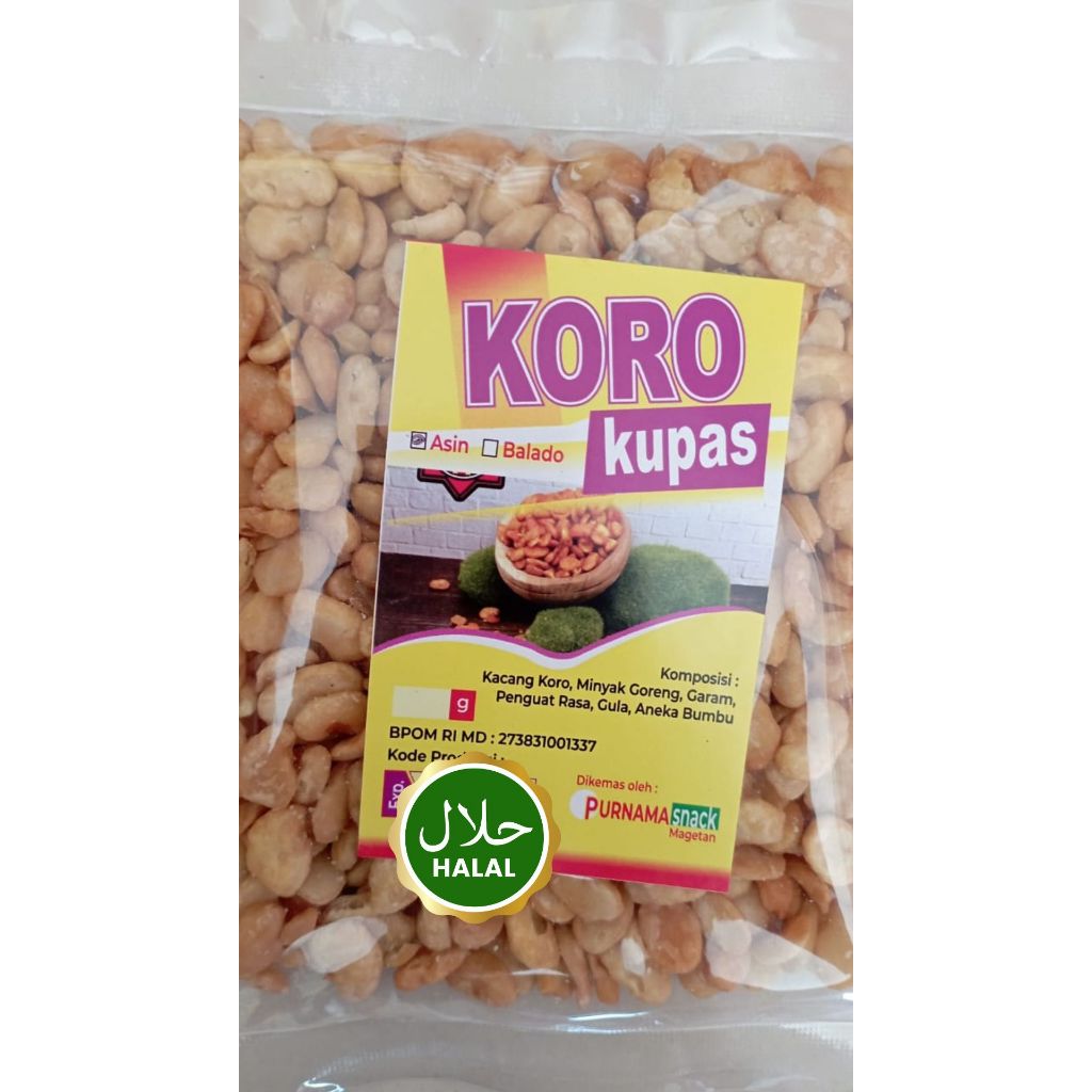 

Kacang Koro Asin / Gurih