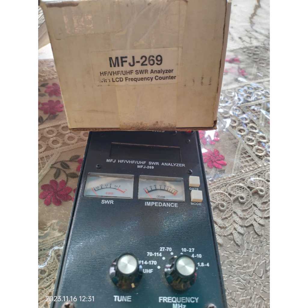 MFJ 269 SWR ANALYZER VHF UHF ANTENA