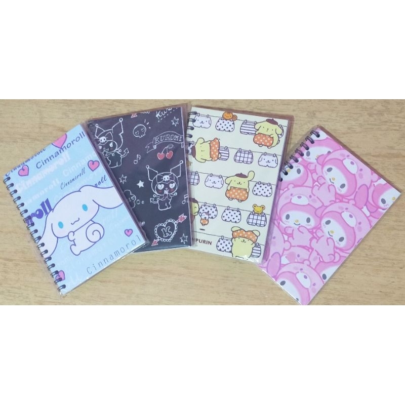 

notebook A5 sanrio melody cinnamoroll kuromi pompompurin