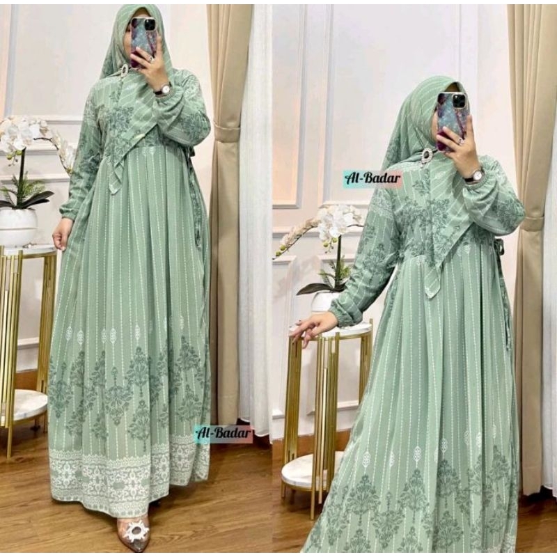 Gamis Ceruty Set Jilbab